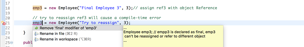 Java Reference Variable